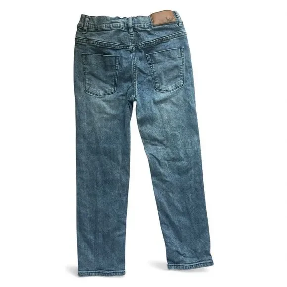 Kith Kids Blue Denim Jeans Size 7 Classic Straight Everyday Streetwear Casual